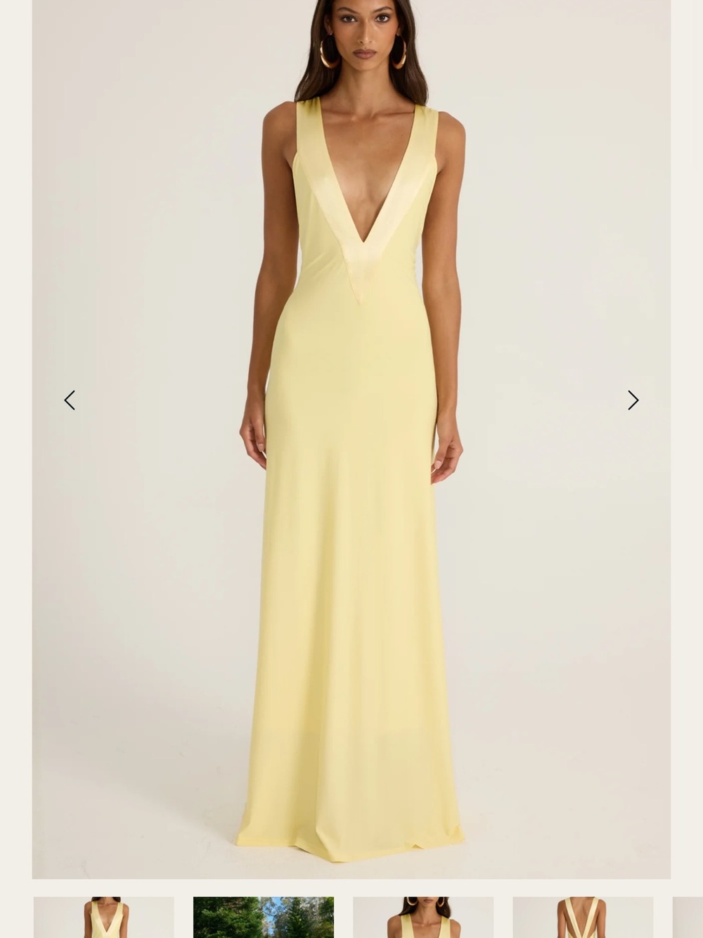 Ance Gria Rosa Gown in Lemon